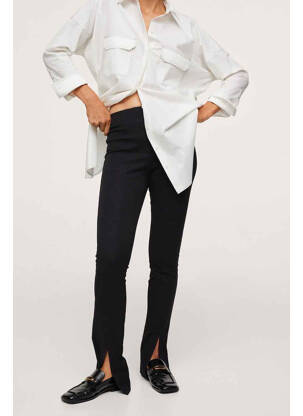 Pantalon drept negru MANGO femeie