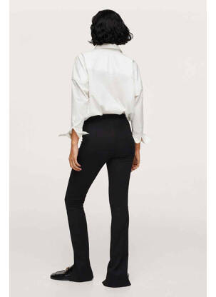 Pantalon drept negru MANGO femeie