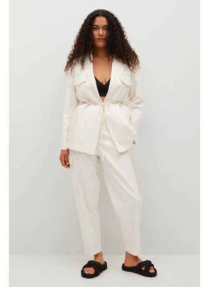 Pantalon 7/8 bej MANGO femeie