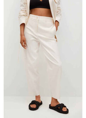 Pantalon 7/8 bej MANGO femeie