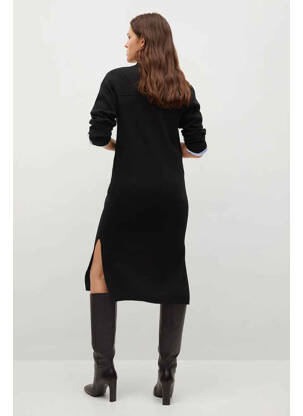 Rochie lungă negru MANGO femeie