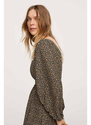 Rochie scurtă maro MANGO femeie
