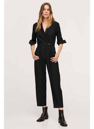 Salopetă-pantalon negru MANGO femeie