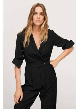 Salopetă-pantalon negru MANGO femeie