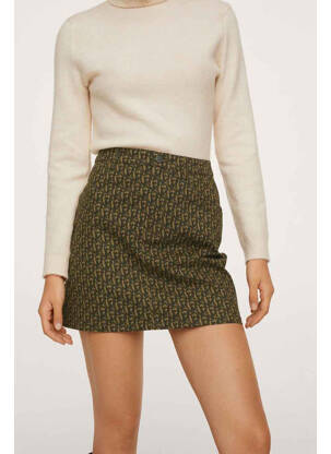 Fustă scurtă maro MANGO femeie