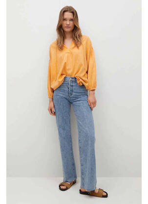 Tunică mâneci lungi galben MANGO femeie