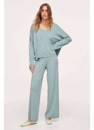 Pantalon evazat verde MANGO femeie