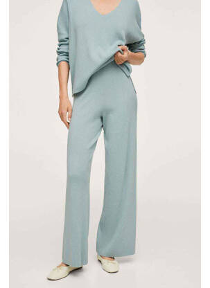 Pantalon evazat verde MANGO femeie