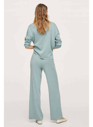 Pantalon evazat verde MANGO femeie