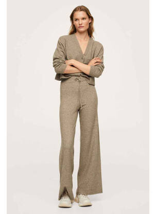 Pantalon evazat maro MANGO femeie