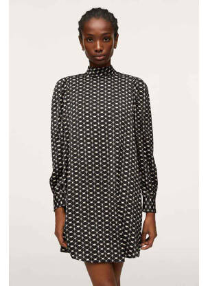 Rochie scurtă negru MANGO femeie