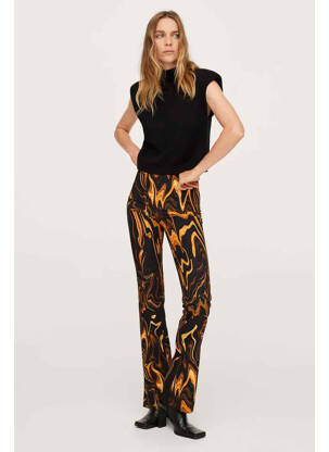 Pantalon evazat negru MANGO femeie