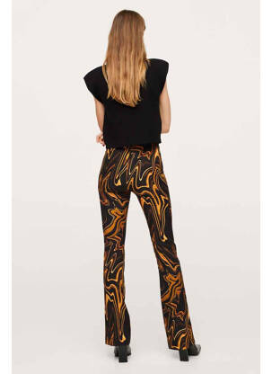 Pantalon evazat negru MANGO femeie