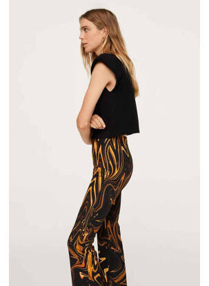 Pantalon evazat negru MANGO femeie