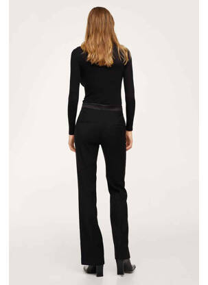 Pantalon drept negru MANGO femeie