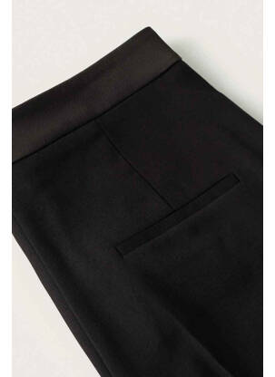 Pantalon drept negru MANGO femeie