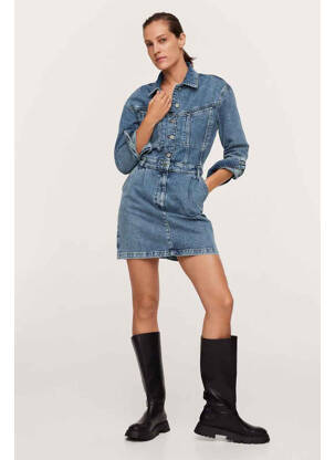 Rochie scurtă albastru MANGO femeie