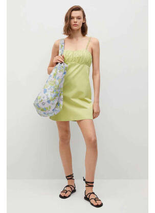Rochie scurtă verde MANGO femeie