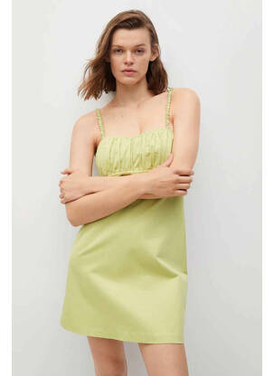 Rochie scurtă verde MANGO femeie