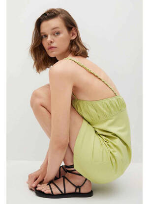 Rochie scurtă verde MANGO femeie