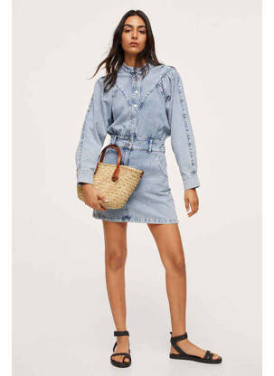 Rochie scurtă albastru MANGO femeie