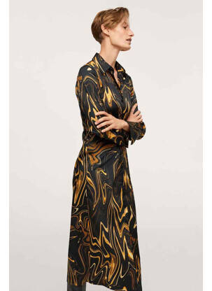 Rochie midi negru MANGO femeie