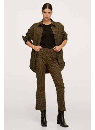 Pantalon evazat maro MANGO femeie