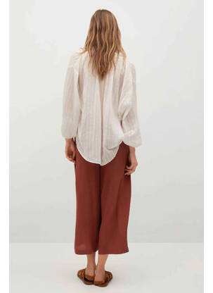 Pantalon 7/8 roșu MANGO femeie