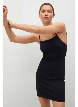 Rochie scurtă negru MANGO femeie