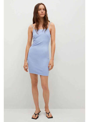 Rochie scurtă albastru MANGO femeie