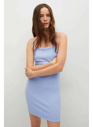 Rochie scurtă albastru MANGO femeie