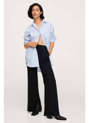 Pantalon evazat negru MANGO femeie