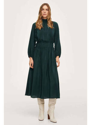 Rochie lungă verde MANGO femeie