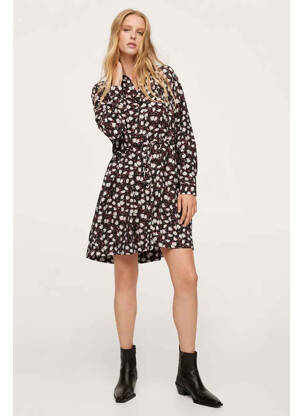 Rochie scurtă negru MANGO femeie