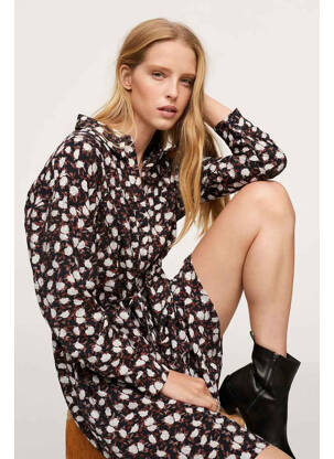 Rochie scurtă negru MANGO femeie