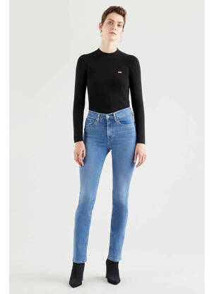 Blugi cu croială dreaptă albastru LEVI'S femeie