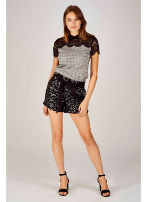 Șort negru MORGAN femeie