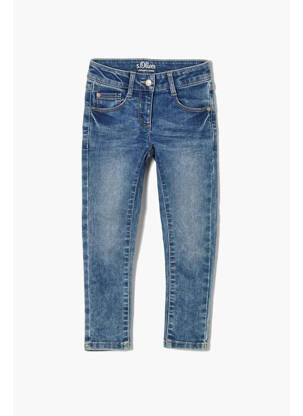 Blugi cu croială slim albastru S.OLIVER fată