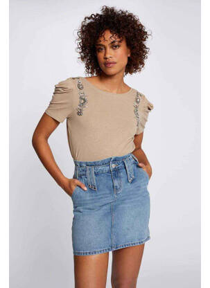 Fustă scurtă albastru MORGAN femeie