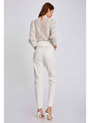 Pantalon slim bej MORGAN femeie