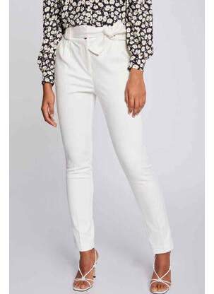 Pantalon chino alb MORGAN femeie