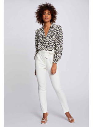 Pantalon chino alb MORGAN femeie