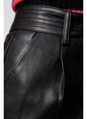Pantalon slim negru MORGAN femeie