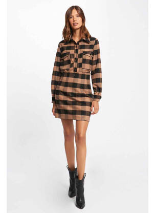 Fustă scurtă maro MORGAN femeie