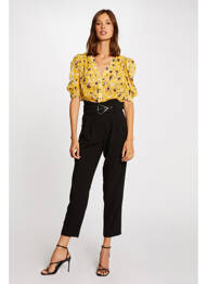 Pantalon drept negru MORGAN femeie