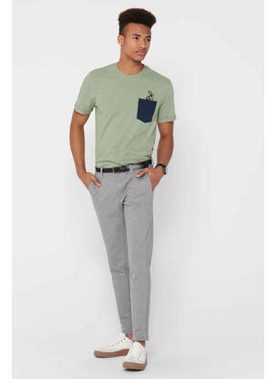 Pantalon chino gri ONLY&SONS homme
