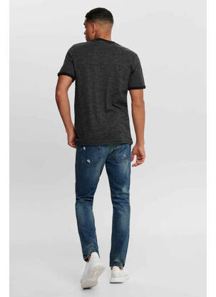 Blugi cu croială slim albastru ONLY&SONS bărbat