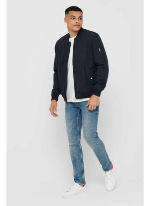 Jachete casual albastru ONLY&SONS bărbat
