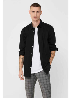 Cămașă cu mâneci lungi negru ONLY&SONS bărbat