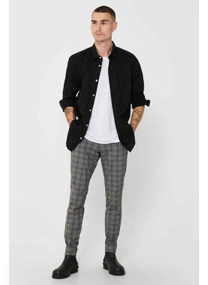 Cămașă cu mâneci lungi negru ONLY&SONS bărbat